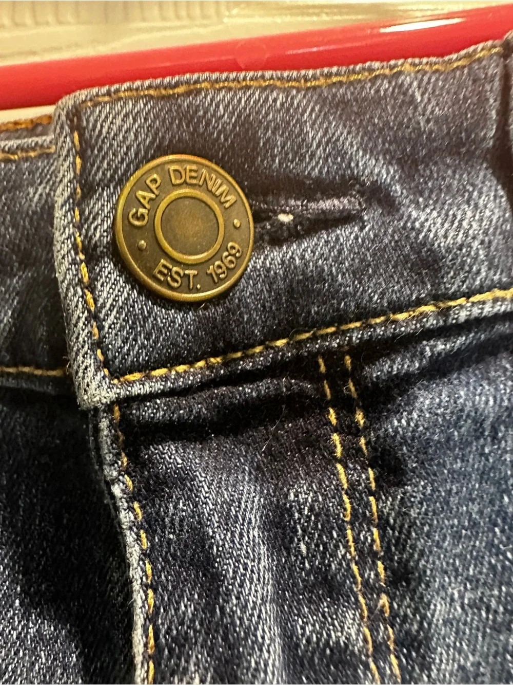 GAP Dark Blue Denim Roll-Cuff Kids Shorts